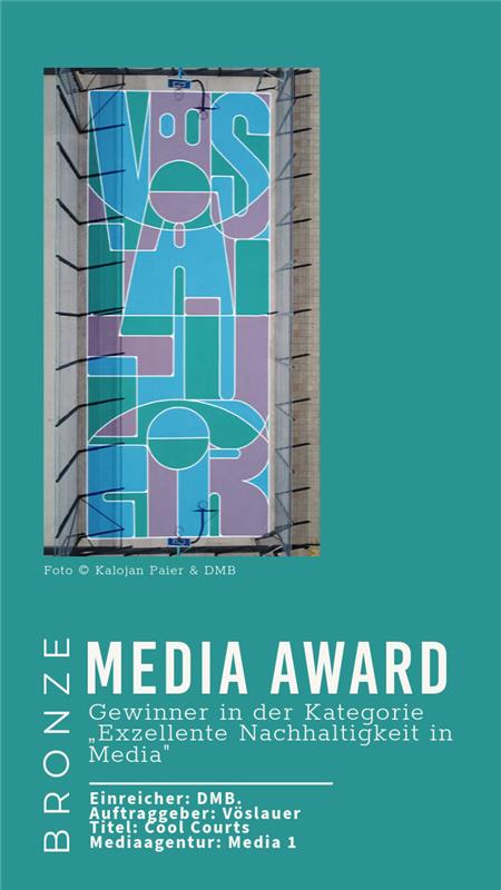 3 x EDELMETALL beim diesjährigen MEDIA AWARD